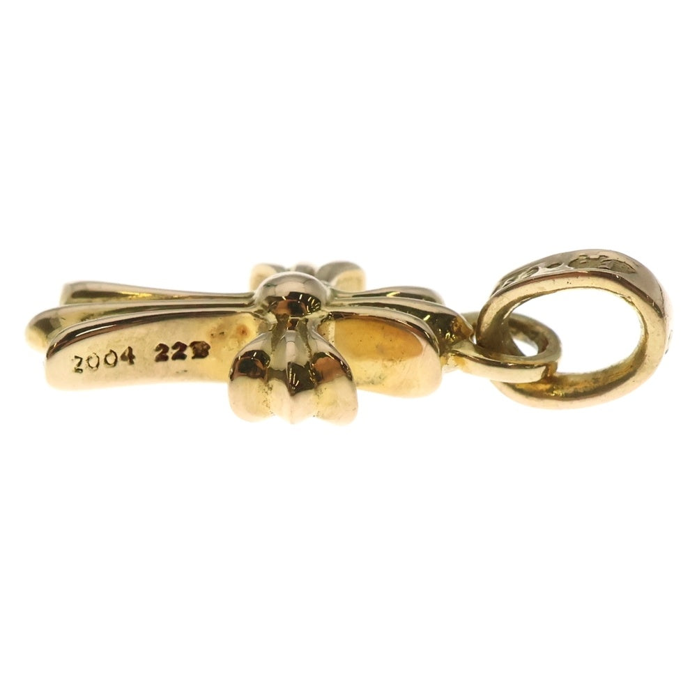 CHROME HEARTS(クロムハーツ) 22K CRS BBYFAT P/DIA ベイビーファットクロス PAVEダイヤ ペンダントトップ ゴールド BCA035