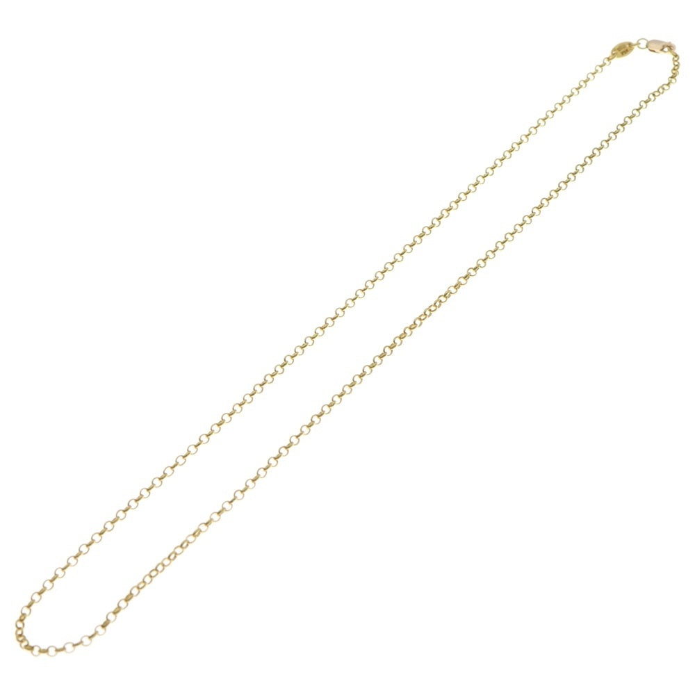 CHROME HEARTS(クロムハーツ) 22K NECKCHAIN R18 ロールチェーンネックレス 18inch ゴールド BCA010