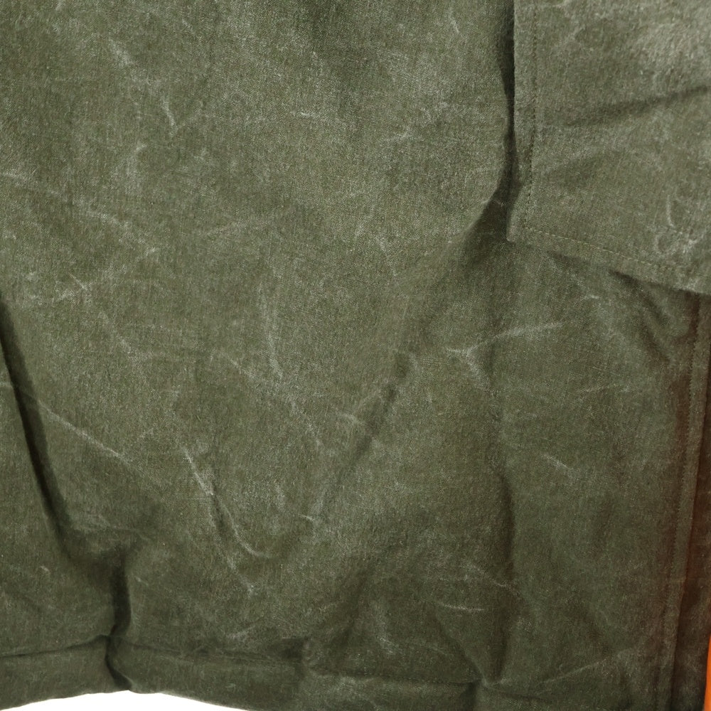 READY MADE(レディメイド) 24AW HOODED DOWN COAT ヴィンテージ加工ロングダウンコート ジャケット カーキ RE-CO-KH-00-00-266