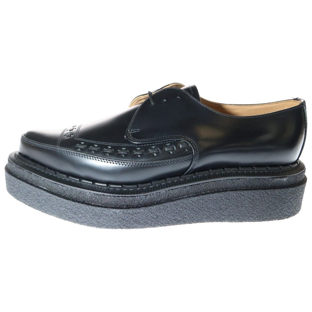Sacai(サカイ) 21AW ×George Cox ジョージコックス ダブルソールギブソン7 厚底ドレスシューズ ブラック 21-02648M