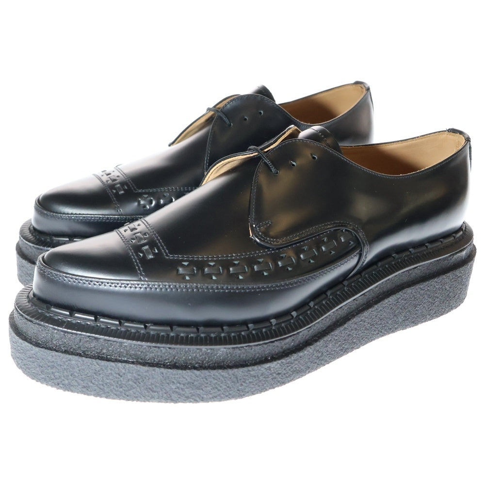 Sacai(サカイ) 21AW ×George Cox ジョージコックス ダブルソールギブソン7 厚底ドレスシューズ ブラック 21-02648M