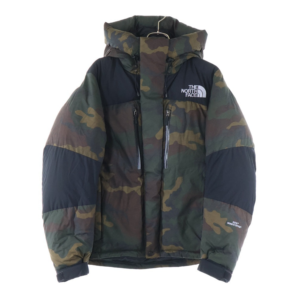 THE NORTH FACE(ザノースフェイス) Novelty Baltro Light Jacket ノベルティバルトロライト カモ柄ナイロンダウンジャケット カーキ/ブラック ND91845
