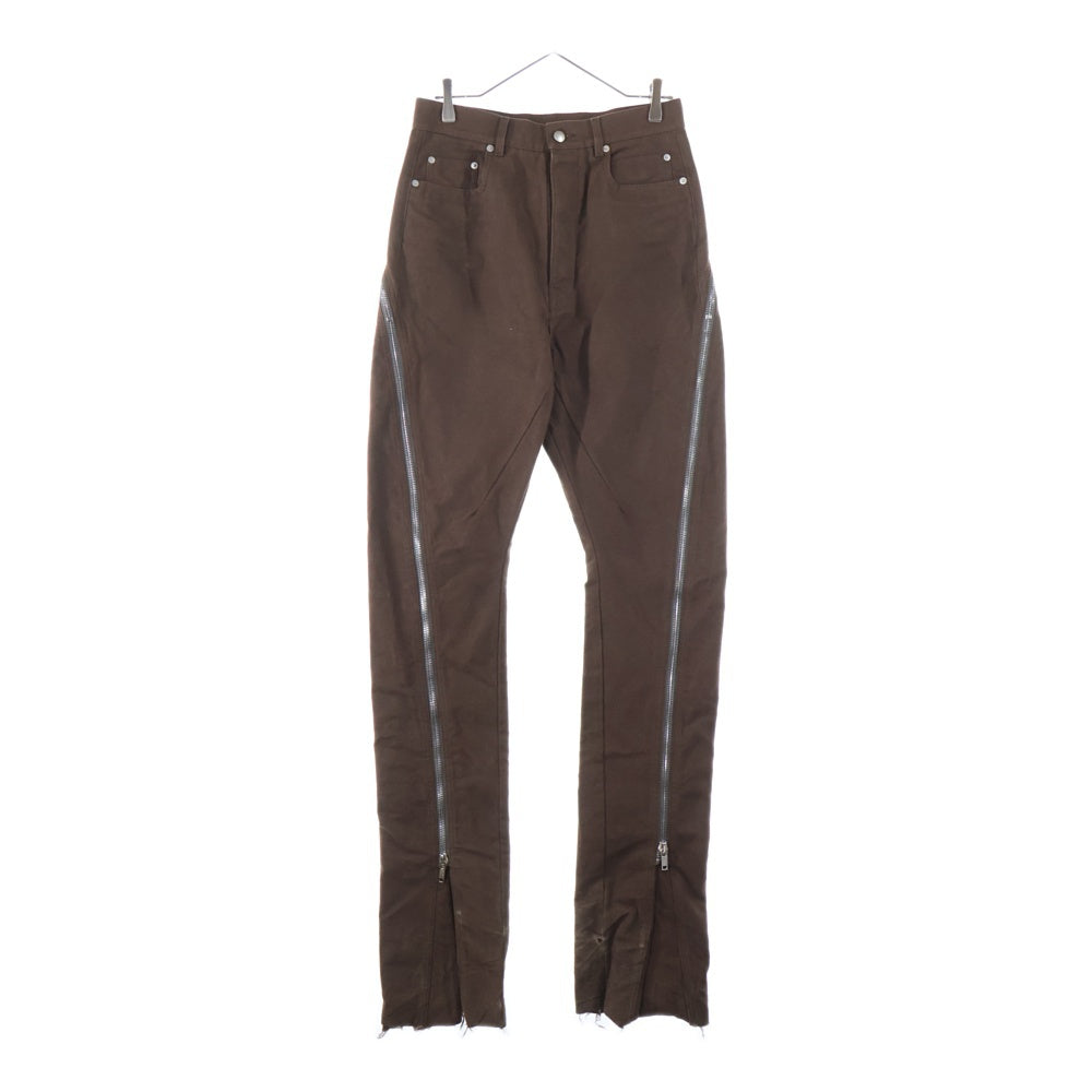 Rick Owens(リックオウエンス) 23AW BOLAN BANANA ボランバナナ フレアパンツ ブラウン RU02C7343