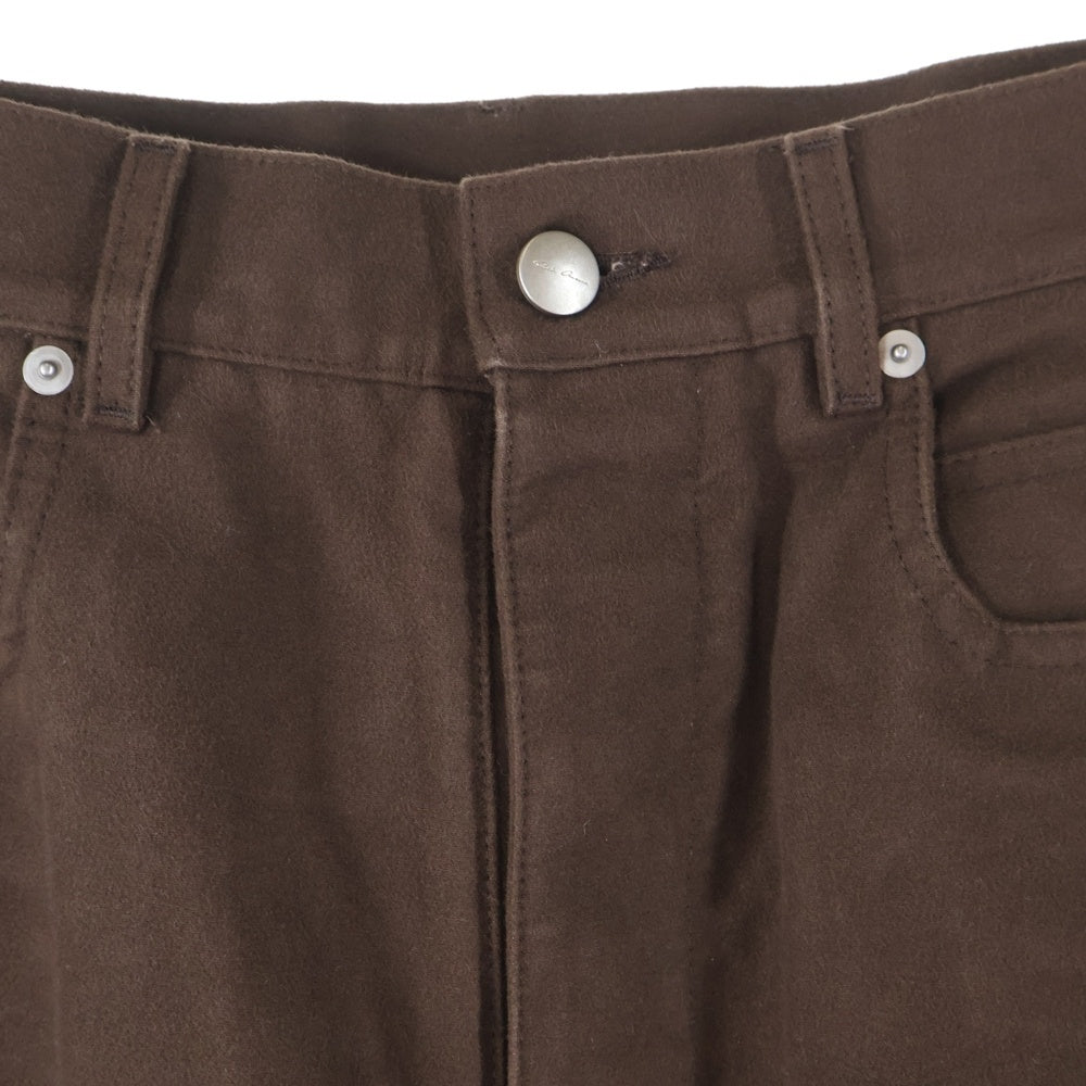 Rick Owens(リックオウエンス) 23AW BOLAN BANANA ボランバナナ フレアパンツ ブラウン RU02C7343