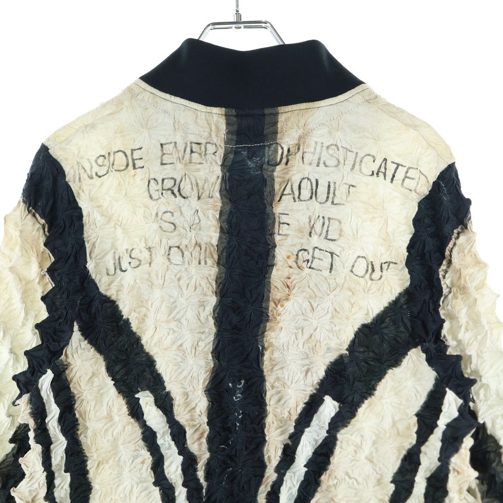 MASU(エムエーエスユー) VICTORIAN SPIKY JACKET スパイキージップアップジャケット ホワイト レディース MFFW-BL1023