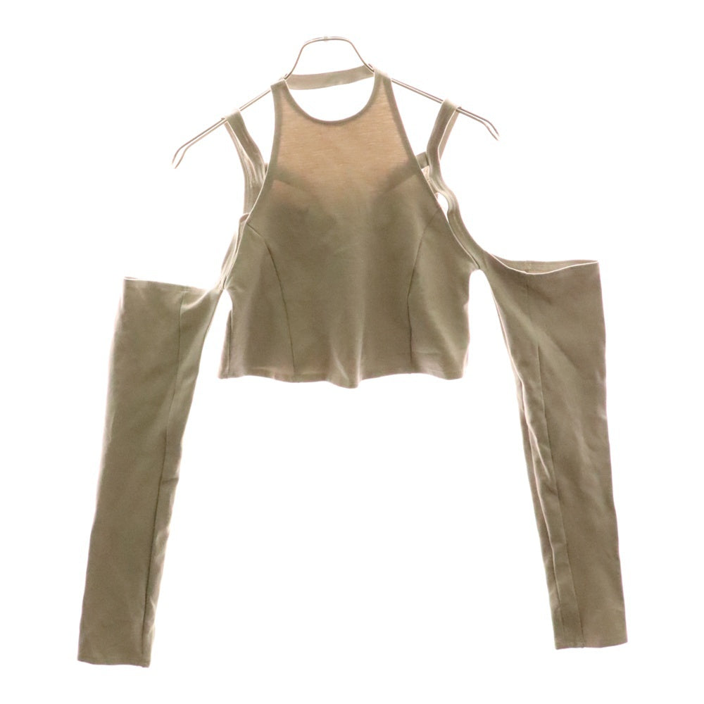 HELIOT EMIL(エリオット・エミル) パネルデザイン 長袖 シャツ ベージュ レディース