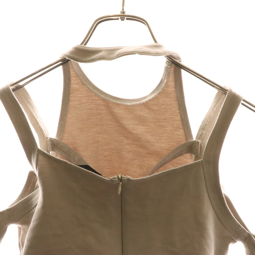 HELIOT EMIL(エリオット・エミル) パネルデザイン 長袖 シャツ ベージュ レディース