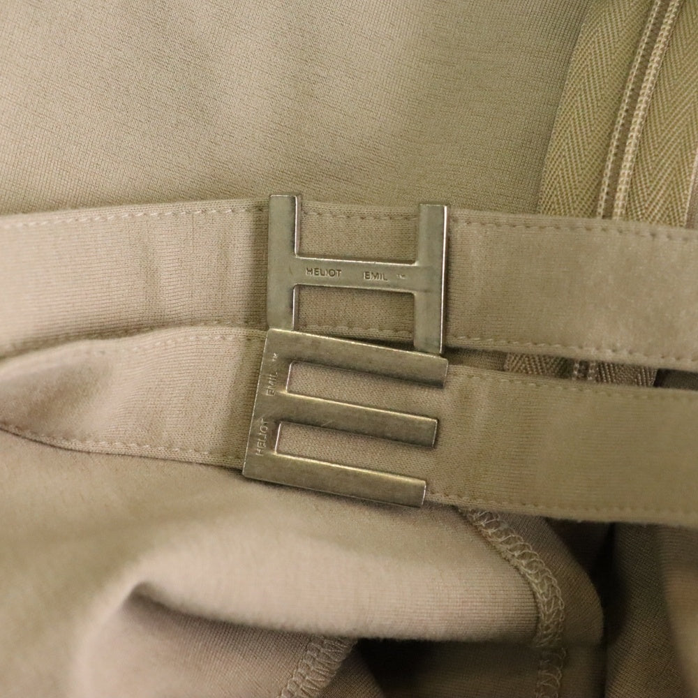 HELIOT EMIL(エリオット・エミル) パネルデザイン 長袖 シャツ ベージュ レディース