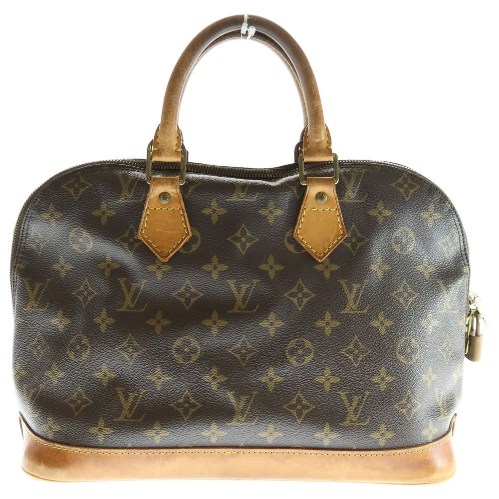 LOUIS VUITTON(ルイヴィトン) モノグラム アルマ ハンドバッグ ブラウン レザー×PVC ゴールド金具 ブラウン M51130