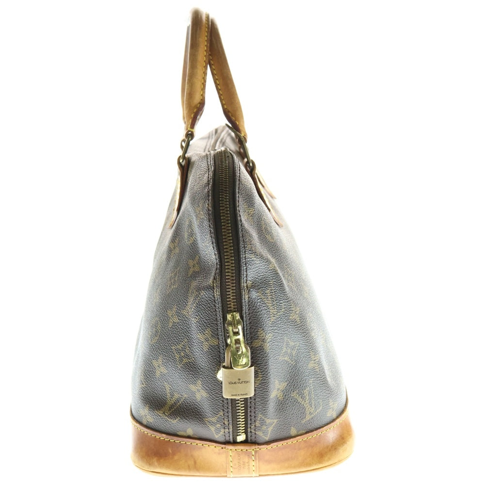 LOUIS VUITTON(ルイヴィトン) モノグラム アルマ ハンドバッグ ブラウン レザー×PVC ゴールド金具 ブラウン M51130