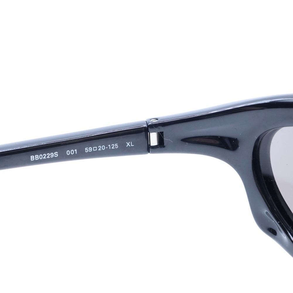 BALENCIAGA(バレンシアガ) BAT RECTANGLE バットレクタングルスポーティフレームサングラス ブラック BB0229S