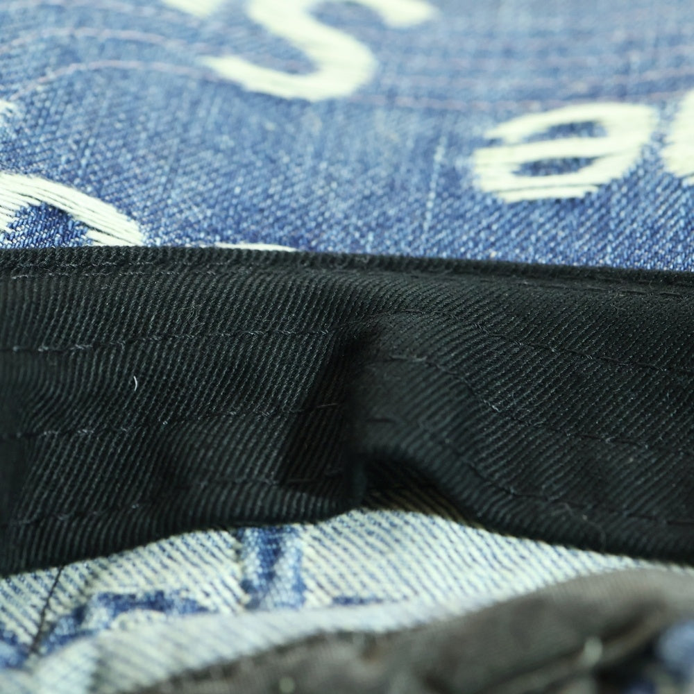 SUPREME(シュプリーム) 21SS Frayed Logos Denim Camp Cap フレイドロゴデニムキャップ 帽子 インディゴ