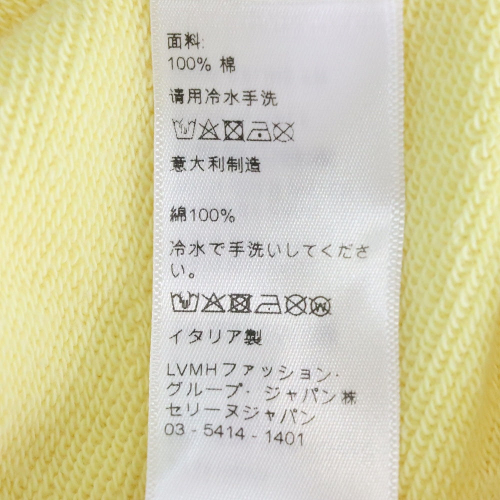 CELINE(セリーヌ) 21SS フロントロゴプリント プルオーバースウェットパーカー フーディー イエロー 2Y321052H