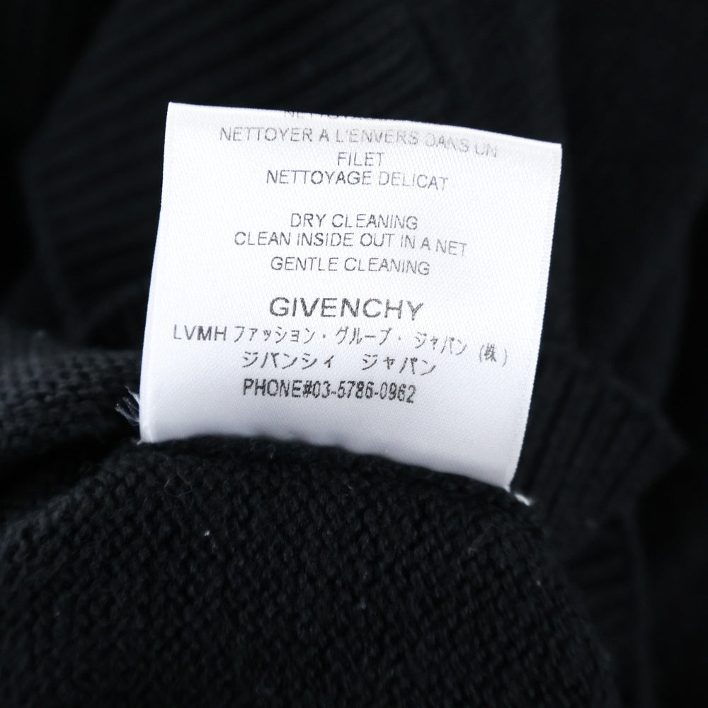 GIVENCHY(ジバンシィ) 19AW Split Logo スプリットロゴ クルーネックニット ウール セーター ブラック BM90B44Y5D