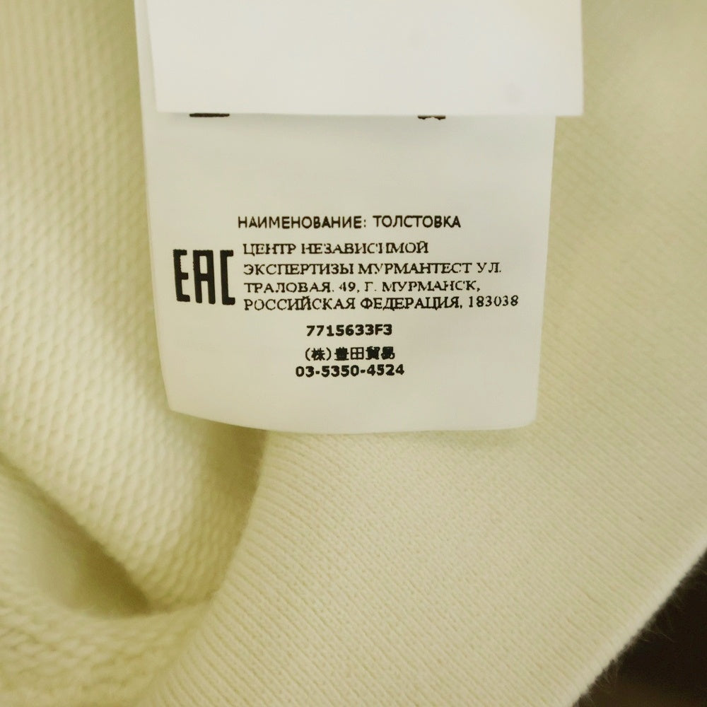 STONE ISLAND(ストーンアイランド) ワッペンロゴ クルーネック プルオーバースウェットトレーナー アイボリー 7715633F3