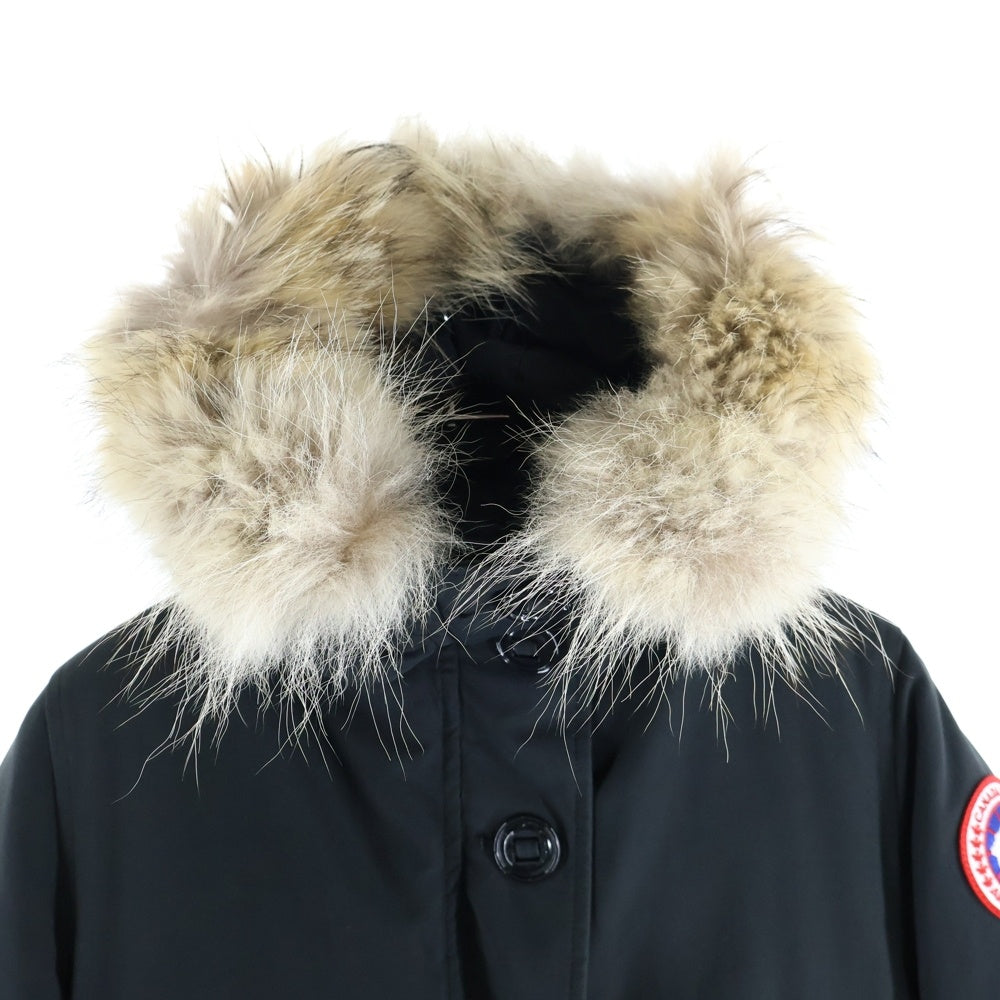 CANADA GOOSE(カナダグース) BRONTE PARKA ブロンテ パーカー フーデッドジップアップファーダウンジャケット ブラック レディース 2603JL