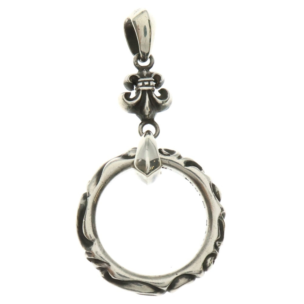 CHROME HEARTS(クロムハーツ) BS FLEUR CHARM EYEWEAR LOOP SCRL BAND BSフレアチャーム アイウェアループ スクロールバンド ネックレストップ シルバー