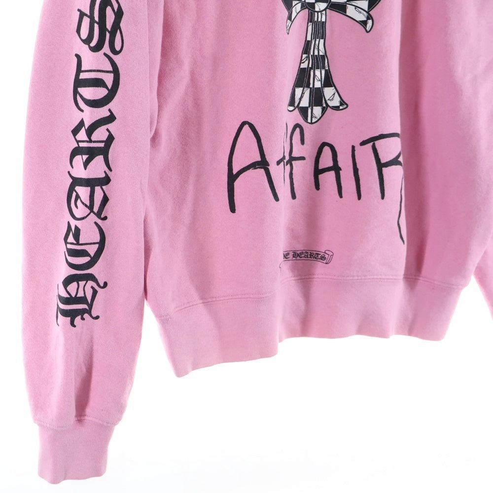 CHROME HEARTS(クロムハーツ) ×MATTY BOY PPO VANITY AFFAIR LS マッティボーイ バニティアフェアー クルーネックスウェットトレーナー ピンク