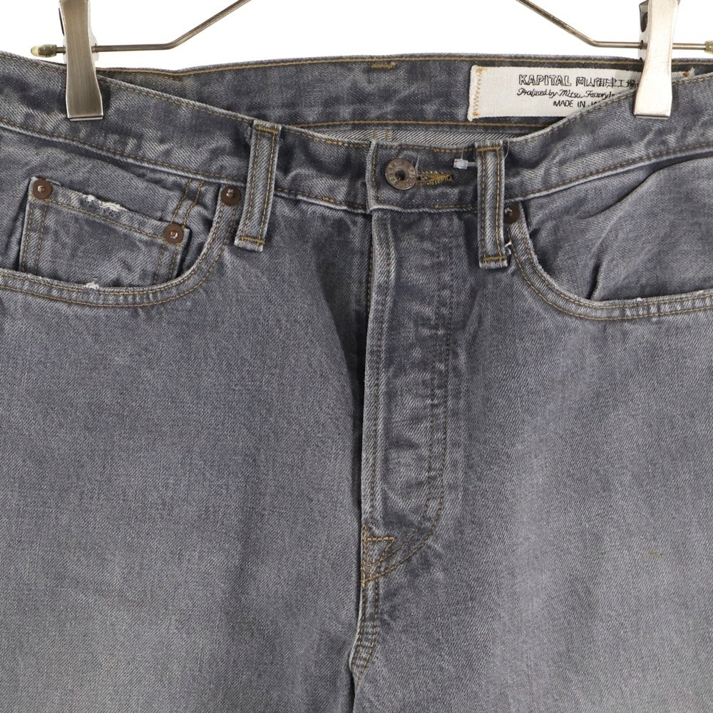 KAPITAL(キャピタル) 5PモンキーCISCO 14oz デニムパンツ ブラック SLP030