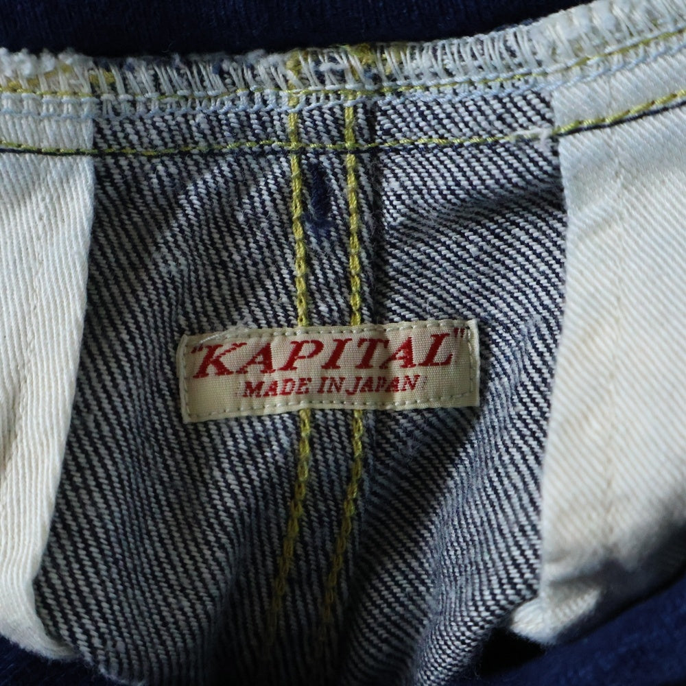 KAPITAL(キャピタル) ヌーベルサルエル パンツ インディゴ EK-134
