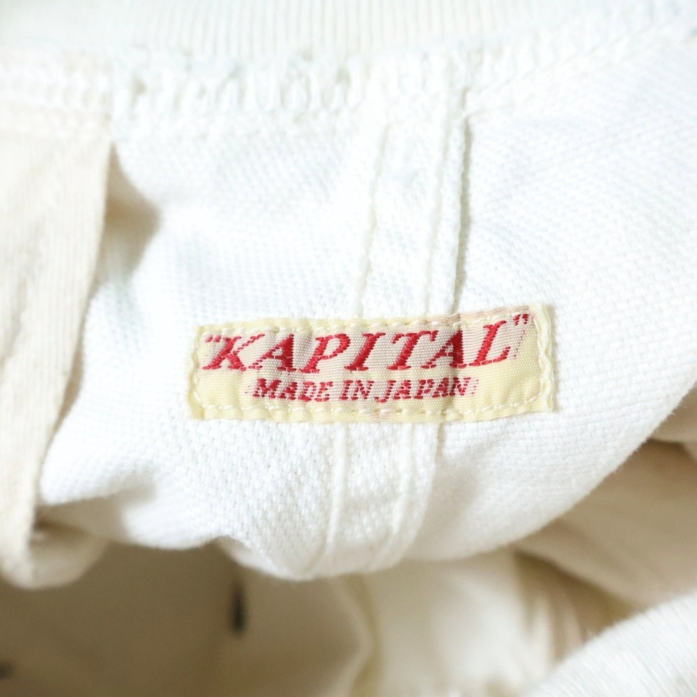 KAPITAL(キャピタル) キャンパス ヌーベルサルエル パンツ クリーム EK-169