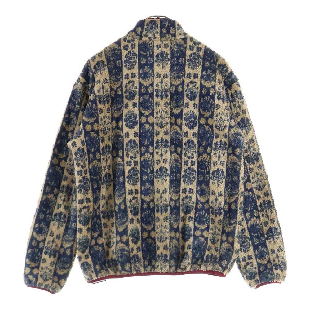 KAPITAL(キャピタル) JAVA-YABANE柄 ハーフボタン フリースクルーネック マルチカラー K2011LC106