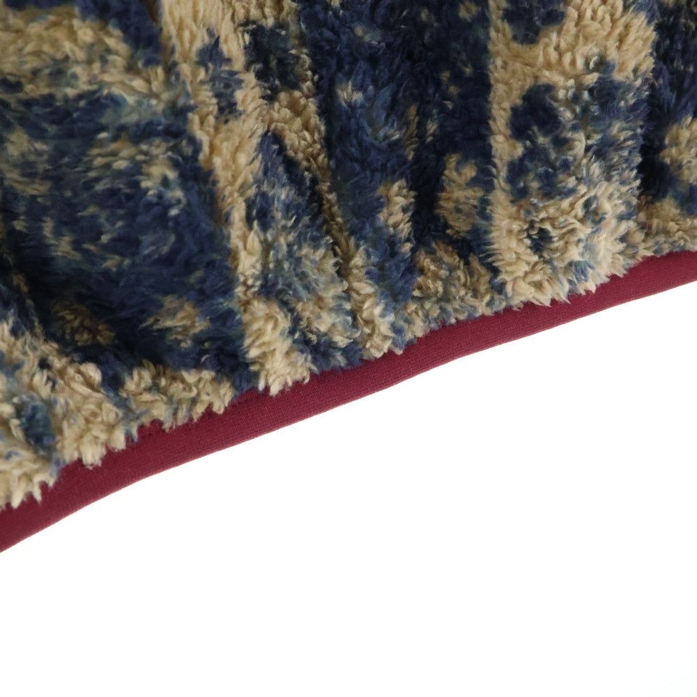 KAPITAL(キャピタル) JAVA-YABANE柄 ハーフボタン フリースクルーネック マルチカラー K2011LC106