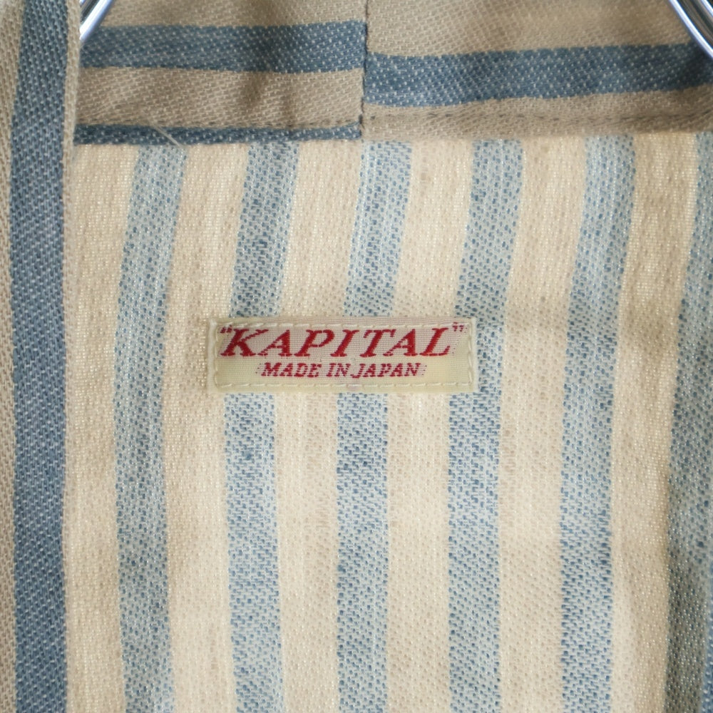 KAPITAL(キャピタル) ストライプ半纏 長袖シャツ マルチカラー EK-921