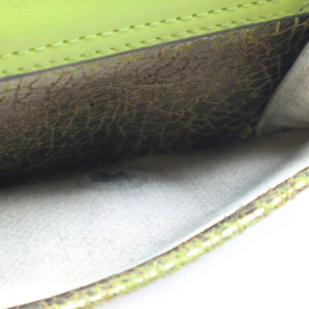 DIESEL(ディーゼル) 1DR Logo コンパクトウォレット 三つ折り財布 レザー グリーン