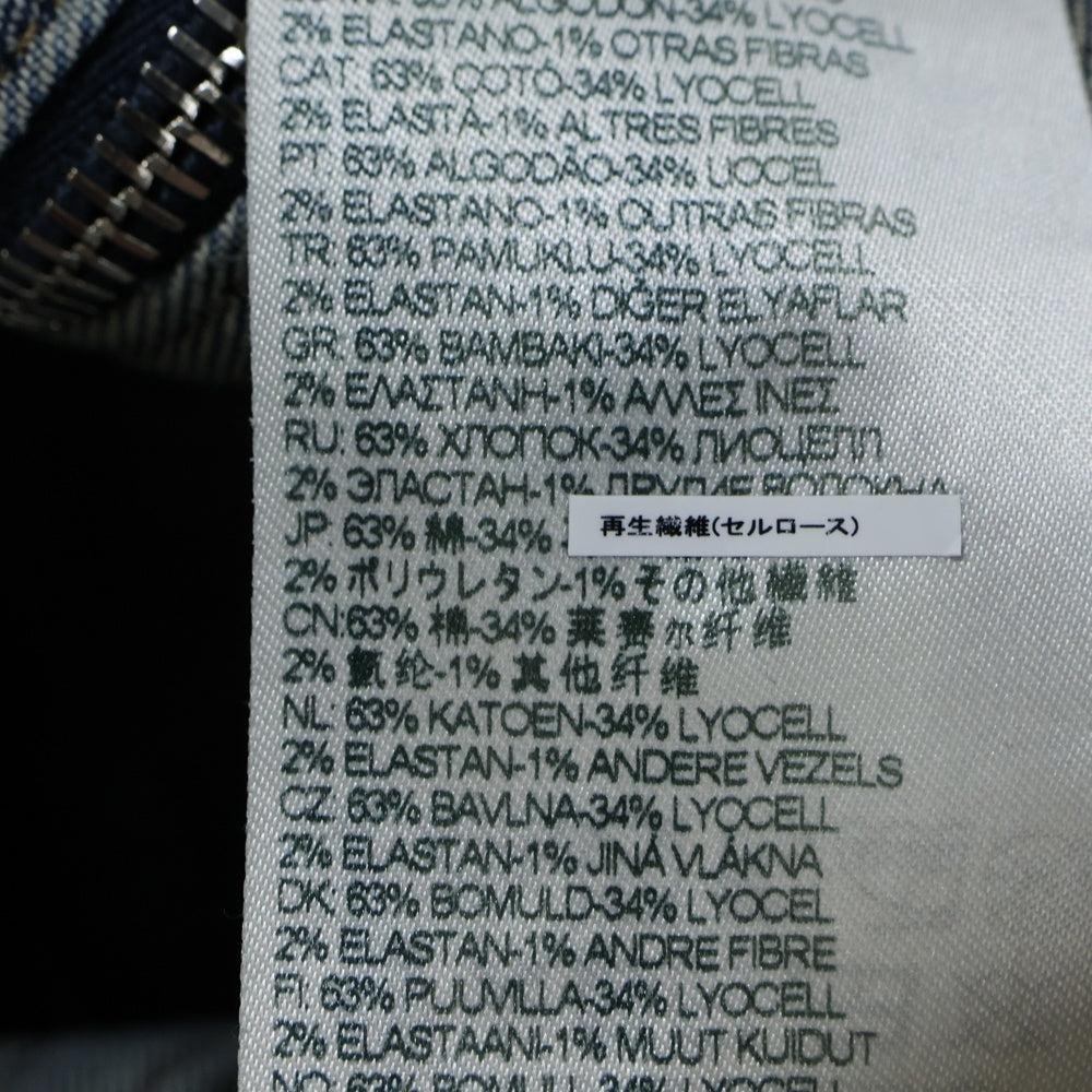 DIESEL(ディーゼル) de-romi-re Short Dress in Rehab Denim ショートドレス ダメージ加工 フルジップ インディゴ A16864 レディース