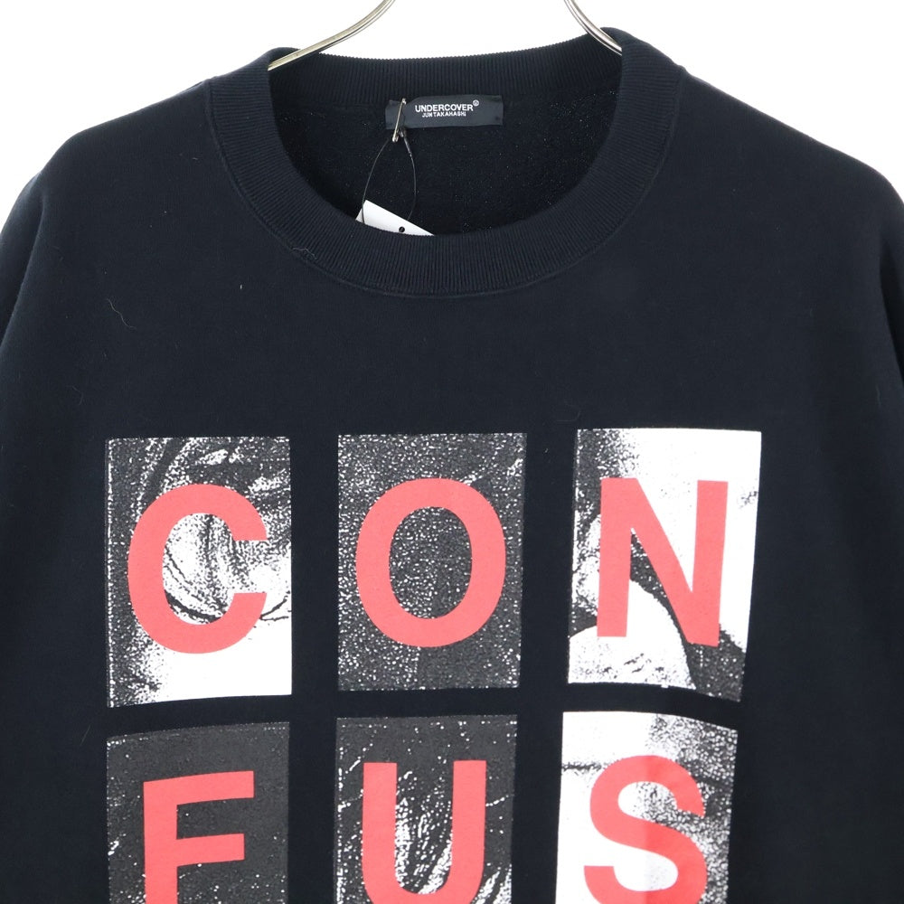 UNDERCOVER(アンダーカバー) 25AW グラフィックプリント プルオーバー スウェットトレーナー ブラック/レッド UC2E4894-2