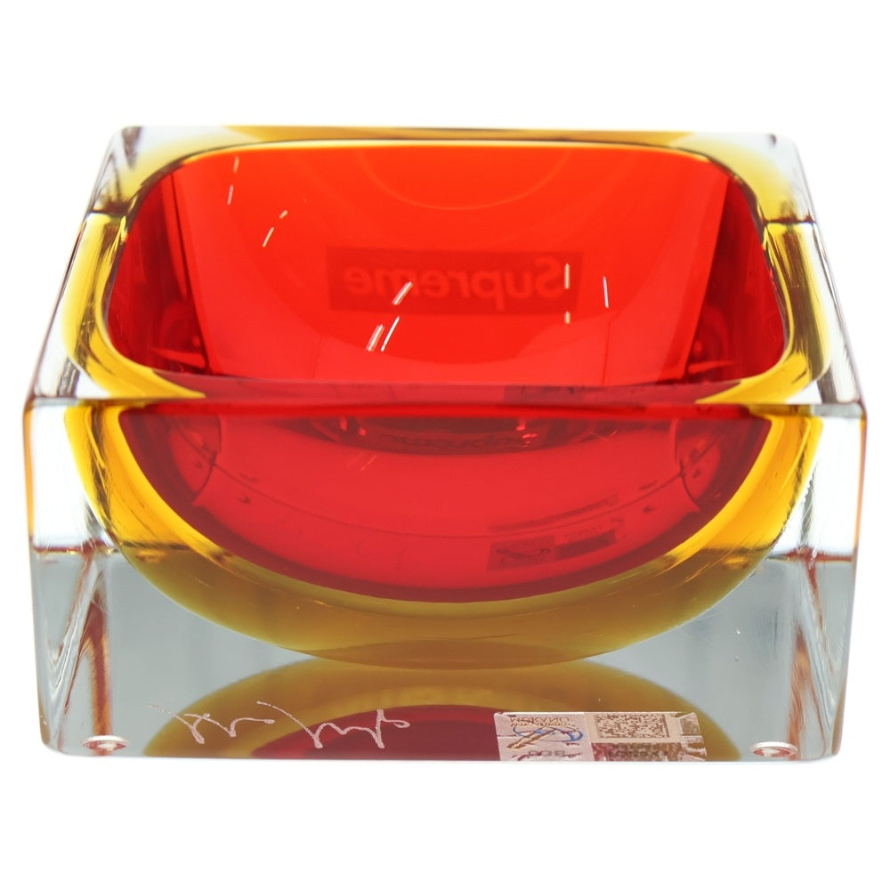 SUPREME(シュプリーム) 24AW ×Murano Ashtray Clear ムラーノ アッシュトレイ 小物入れ レッド ■
