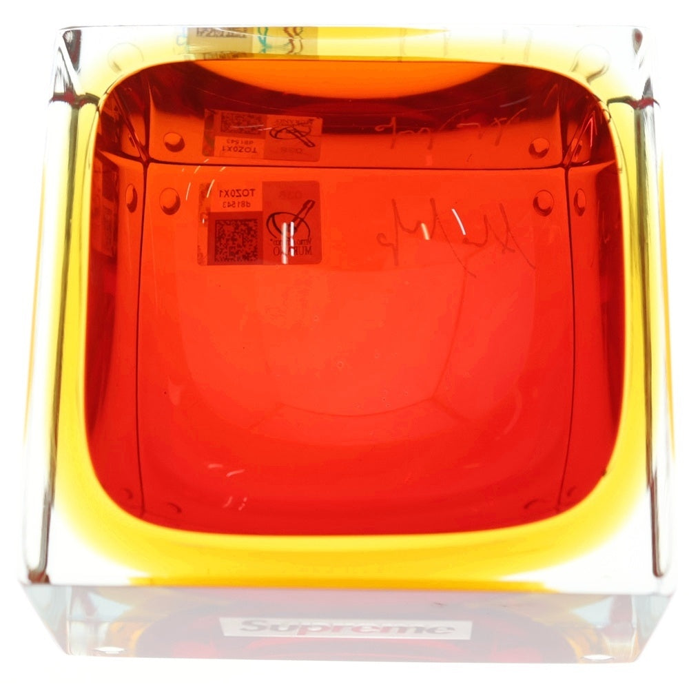 SUPREME(シュプリーム) 24AW ×Murano Ashtray Clear ムラーノ アッシュトレイ 小物入れ レッド ■