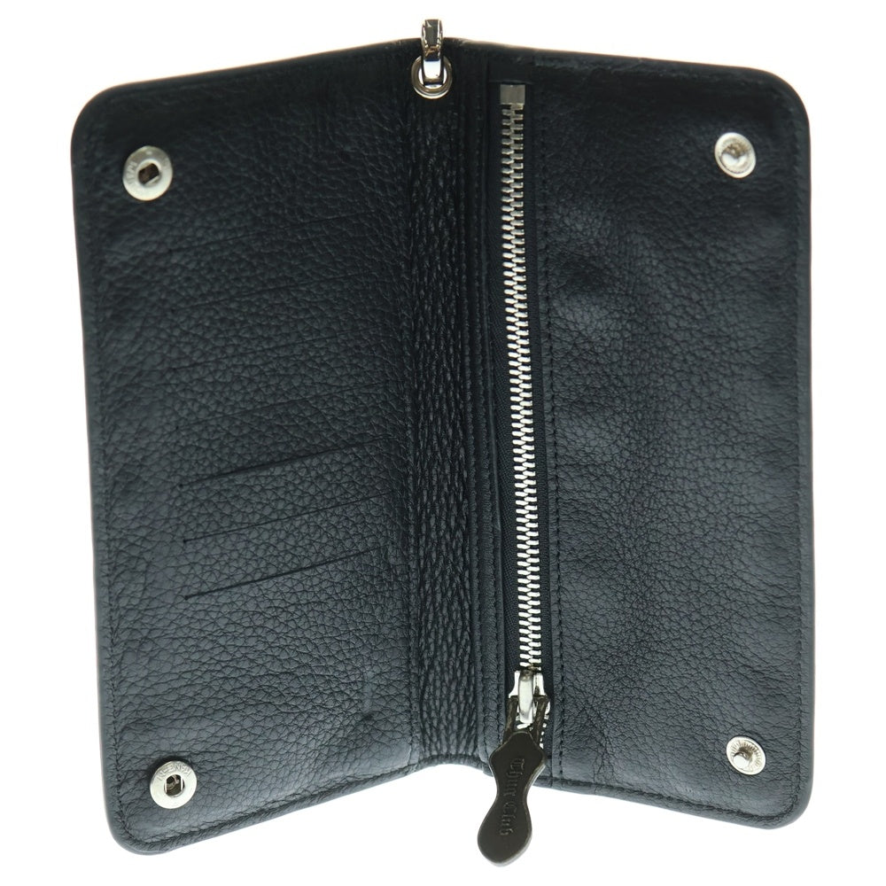 THUG CLUB(サグクラブ) TC LONG WALLET チェーンウォレット 長財布 ブラック/シルバー