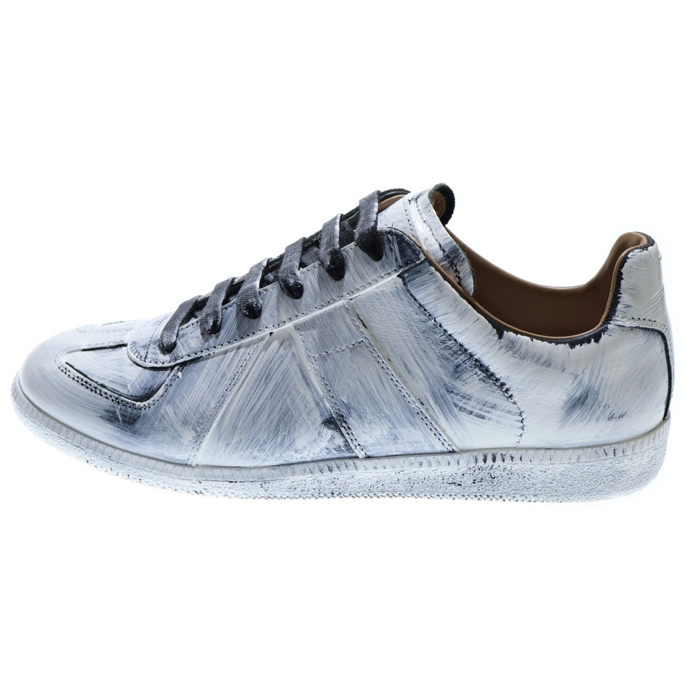 Maison Margiela 22(メゾンマルジェラ) レプリカ ペンキ加工ジャーマントレーナー ローカットスニーカー ホワイト S37WS0566