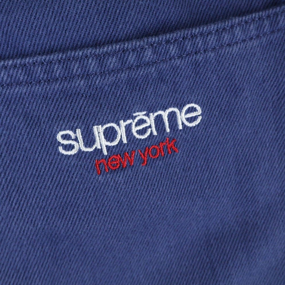 SUPREME(シュプリーム) 24SS Baggy Denim Short バック刺繍ロゴ バギーデニムショーツ ブルー