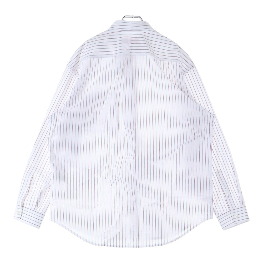 SUPREME(シュプリーム) 24AW Loose Fit Stripe Shirt ルーズフィット ストライプ 長袖シャツ ホワイト