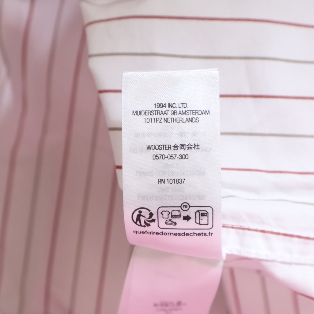 SUPREME(シュプリーム) 24AW Loose Fit Stripe Shirt ルーズフィット ストライプ 長袖シャツ ホワイト