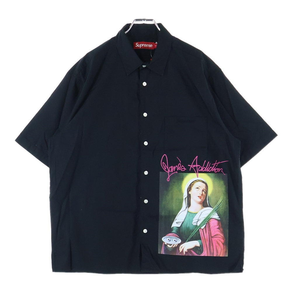 SUPREME(シュプリーム) 24AW Jane's Addiction S/S Shirt ジョーンズアディクション プリントロゴ 半袖シャツ ブラック