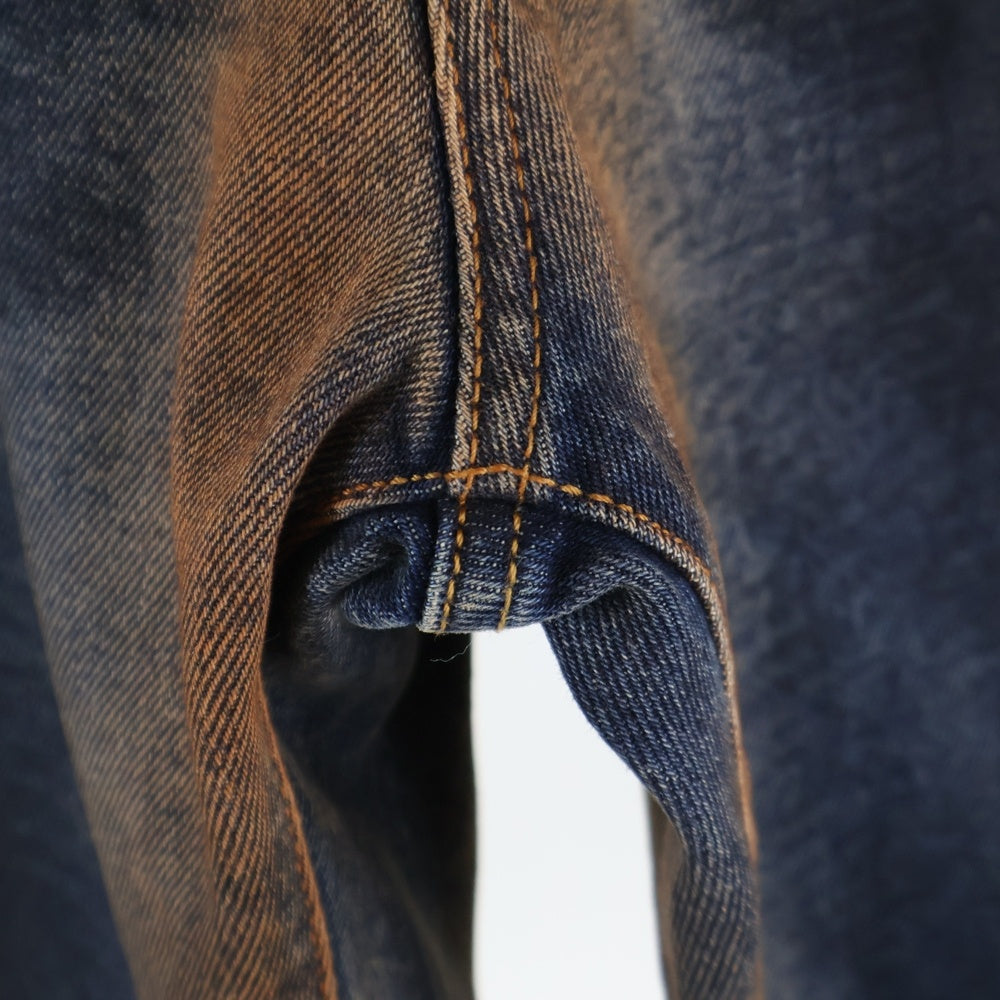 OFF-WHITE(オフホワイト) ブリーチ加工 イージースリムデニムパンツ トラウザー マルチカラー OMYA005E19C30045