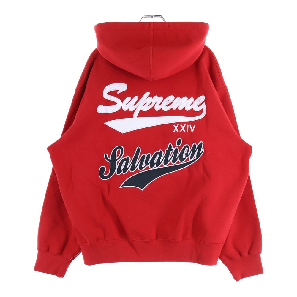 SUPREME(シュプリーム) 24SS Salvation Zip Up Hooded スウェットジップパーカー レッド