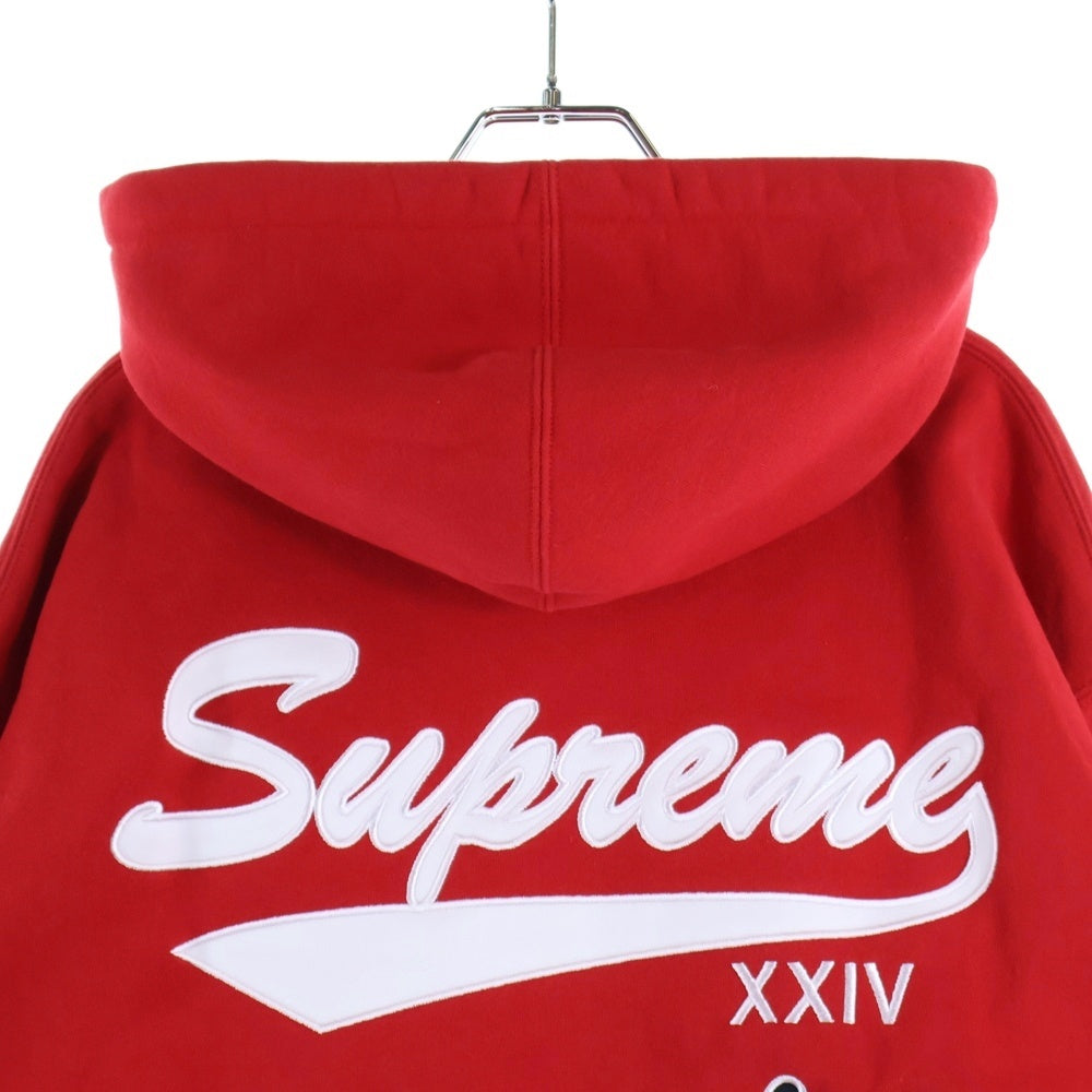 SUPREME(シュプリーム) 24SS Salvation Zip Up Hooded スウェットジップパーカー レッド