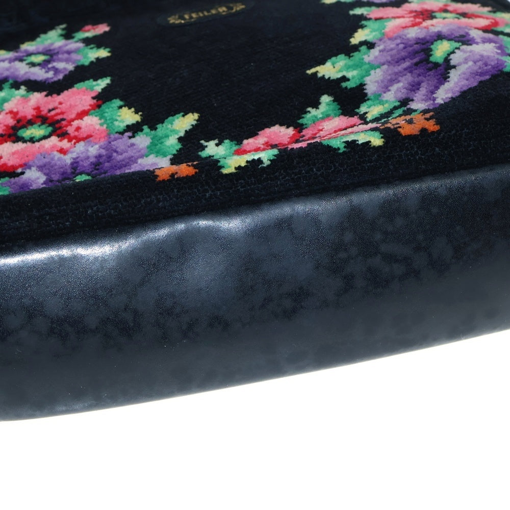 FEILER(フェイラー) 花柄 ハンドバッグ レディース ブラック