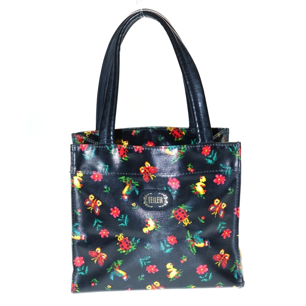 FEILER(フェイラー) 花柄 PVC ミニバッグ レディース ブラック