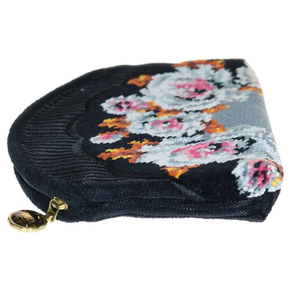 FEILER(フェイラー) 花柄 ポーチ レディース ブラック