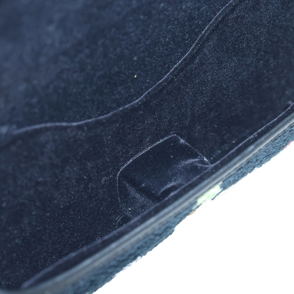 FEILER(フェイラー) 花柄 メガネケース レディース ブラック