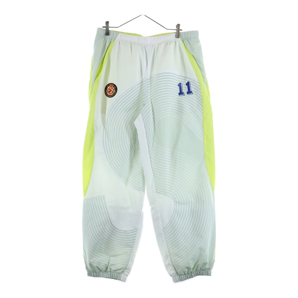 SUPREME(シュプリーム) 24AW S Logo Track Pants Sロゴ トラックパンツ ナイロン ロングパンツ ホワイト/イエロー