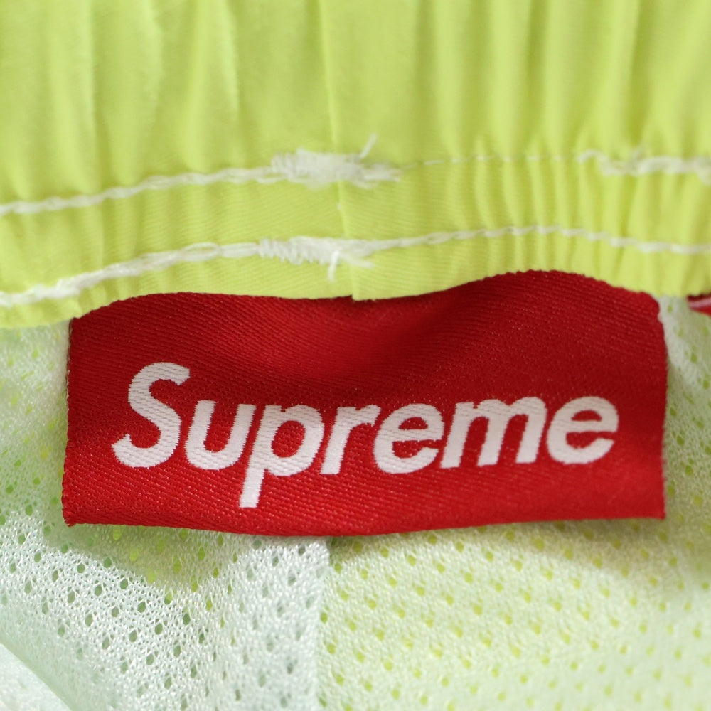 SUPREME(シュプリーム) 24AW S Logo Track Pants Sロゴ トラックパンツ ナイロン ロングパンツ ホワイト/イエロー