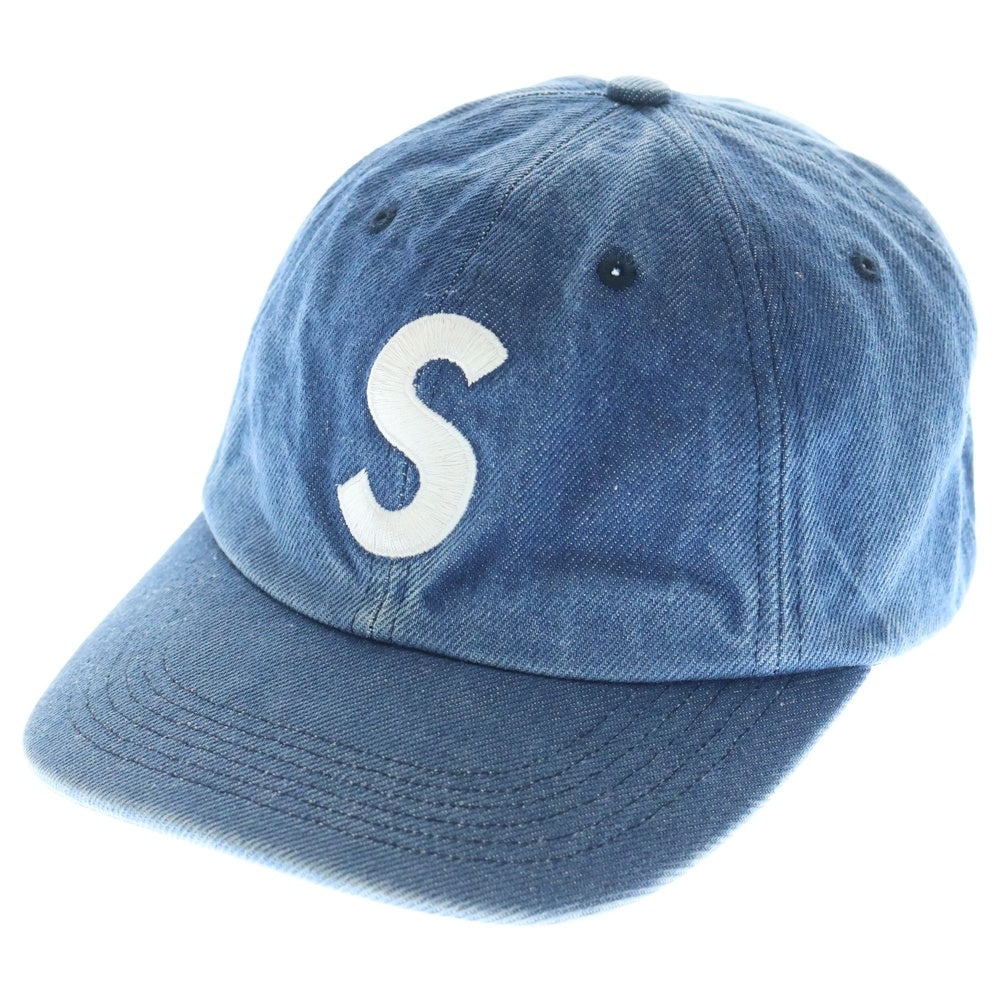 SUPREME(シュプリーム) 24AW Pigment S Logo 6-Panel ピグメント Sロゴ 6パネルキャップ インディゴ