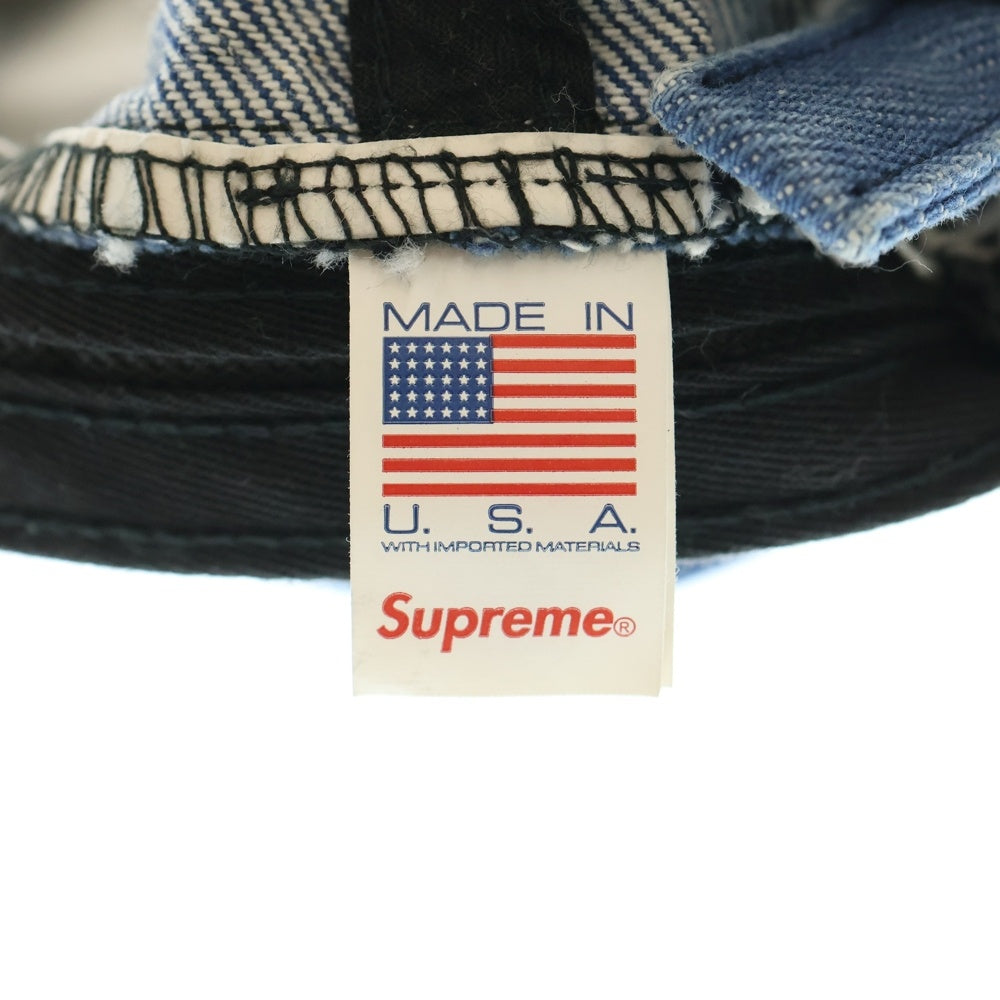 SUPREME(シュプリーム) 24AW Pigment S Logo 6-Panel ピグメント Sロゴ 6パネルキャップ インディゴ